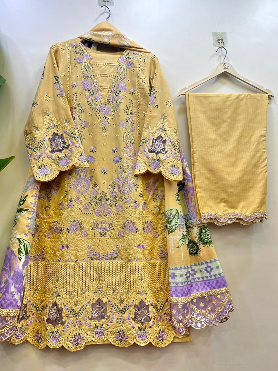 Mustard Cutwork Luxury