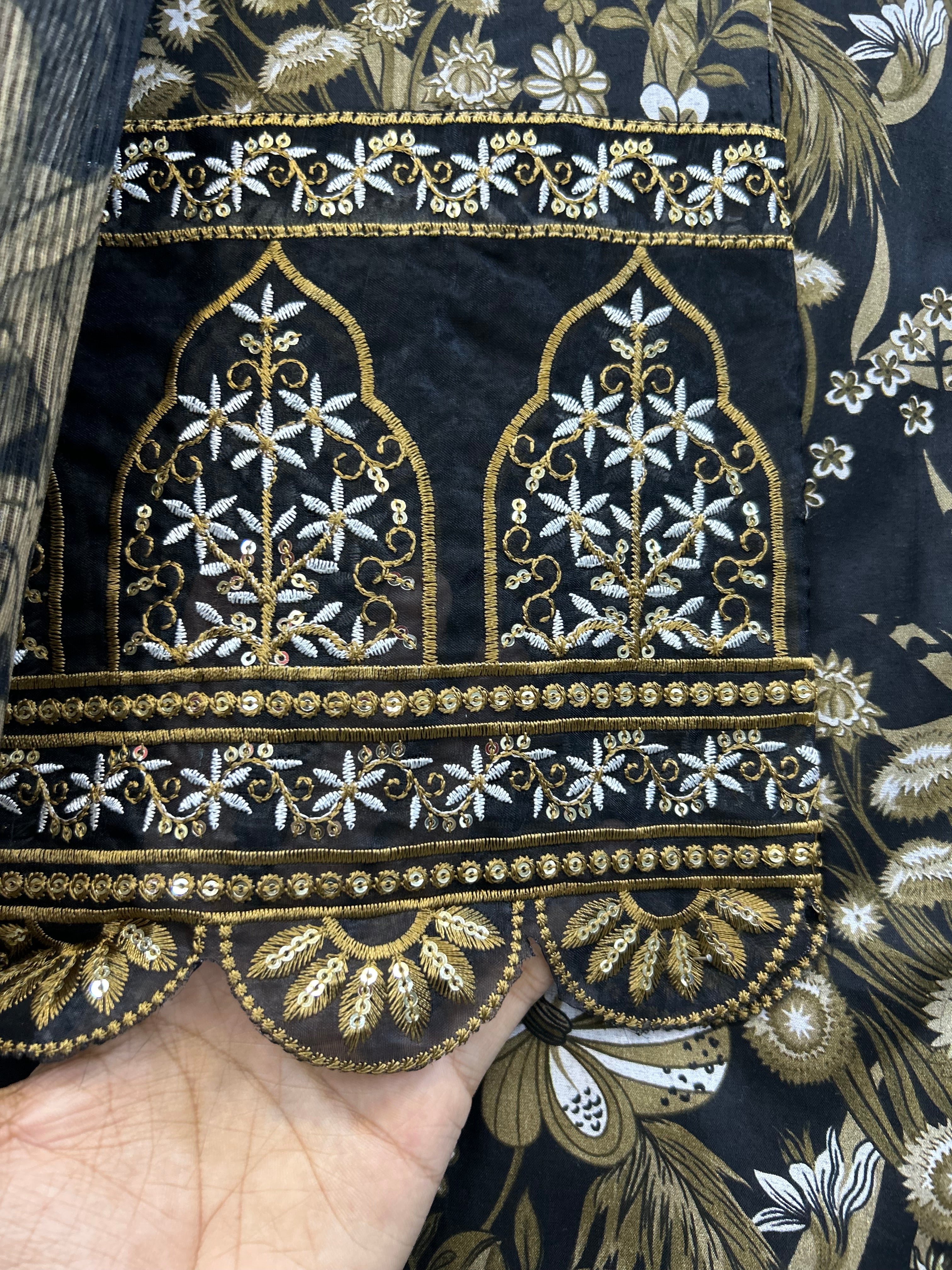 Dahlia Hand-Embellished | Article No D-0040