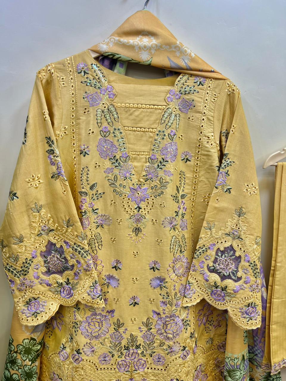 Mustard Cutwork Luxury