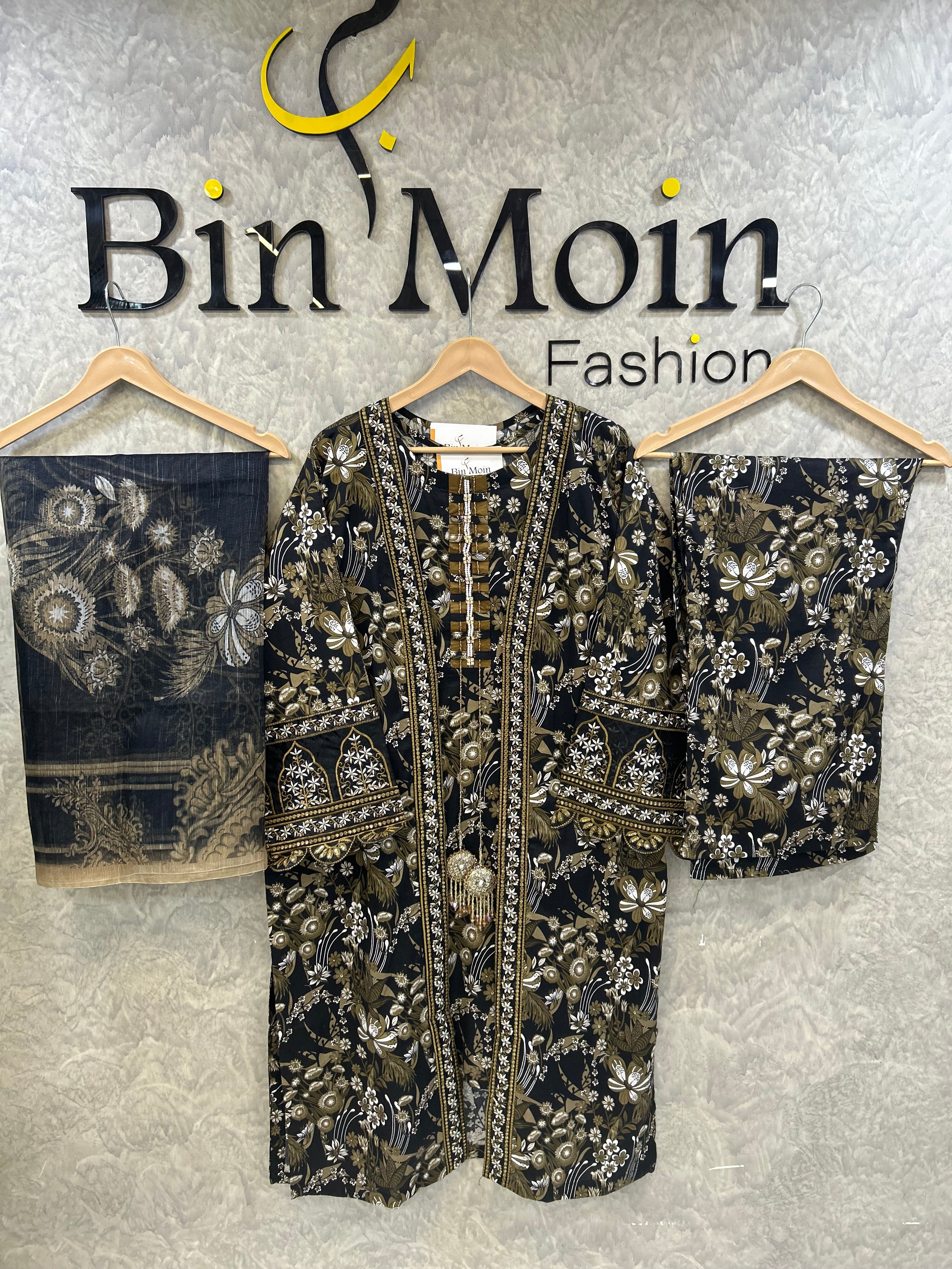 Dahlia Hand-Embellished | Article No D-0040