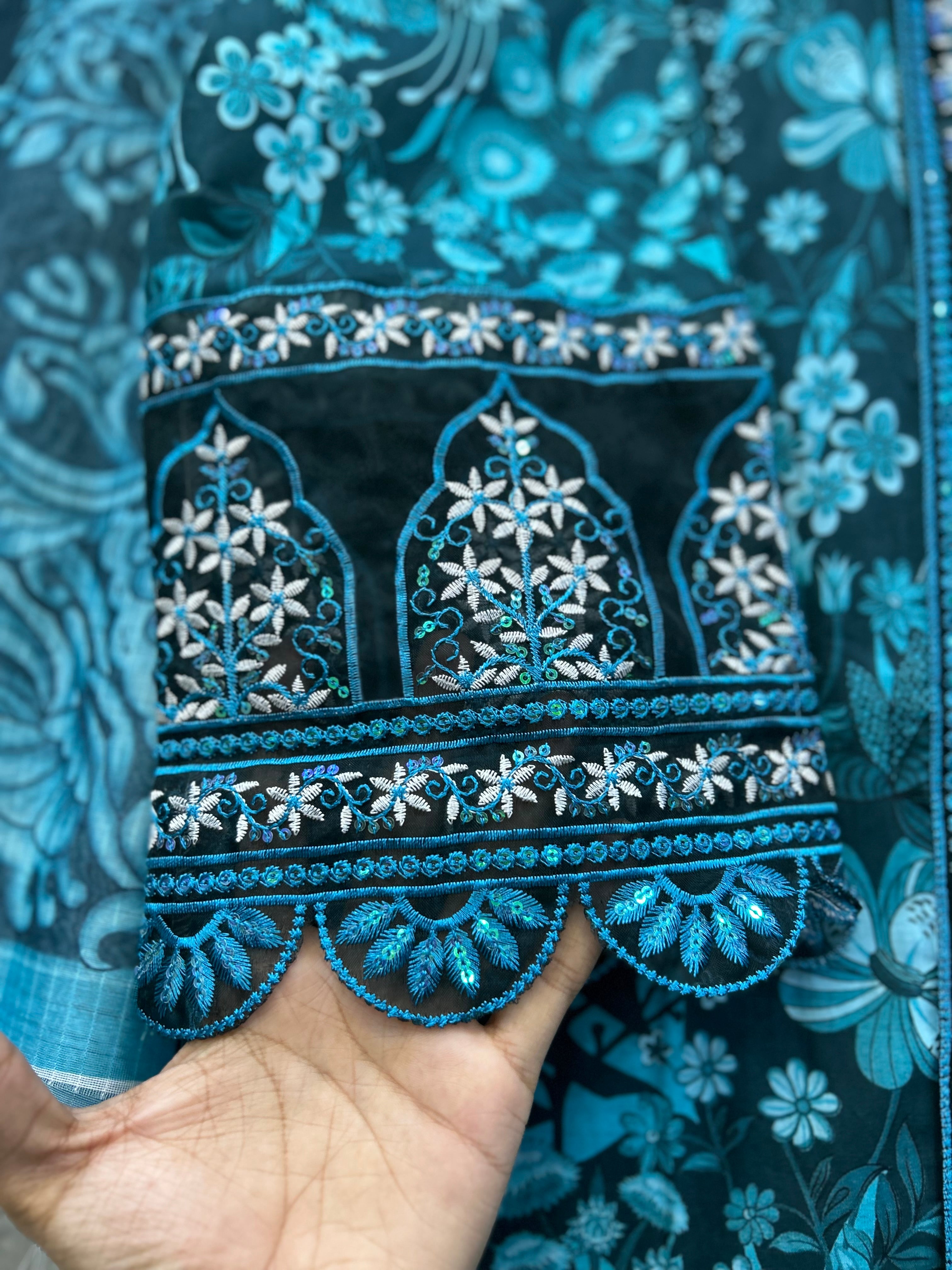 Dahlia Hand-Embellished | Article No D-0040