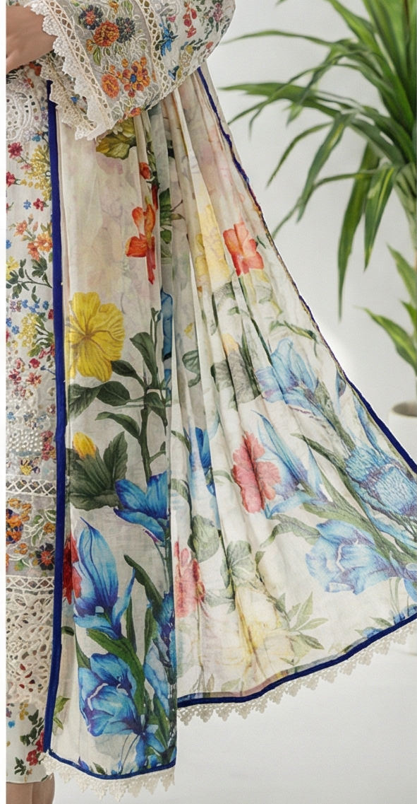 Floral Lace Symphony | Article No D-1004